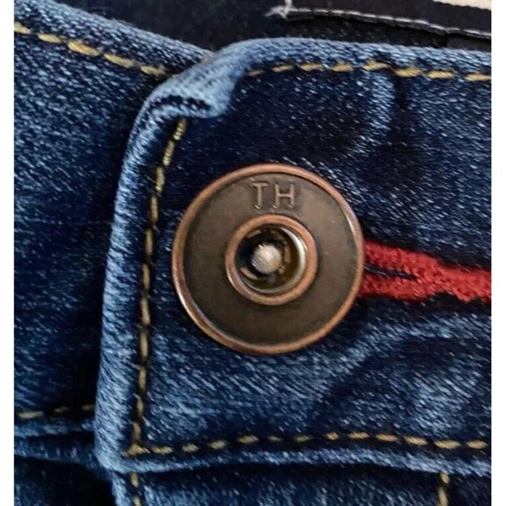Tommy Hilfiger Boys Revolution Slim Jeans Adjustable Waist Sz‎ 20 Youth Distress